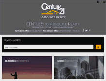 Tablet Screenshot of c21absoluterealty.com